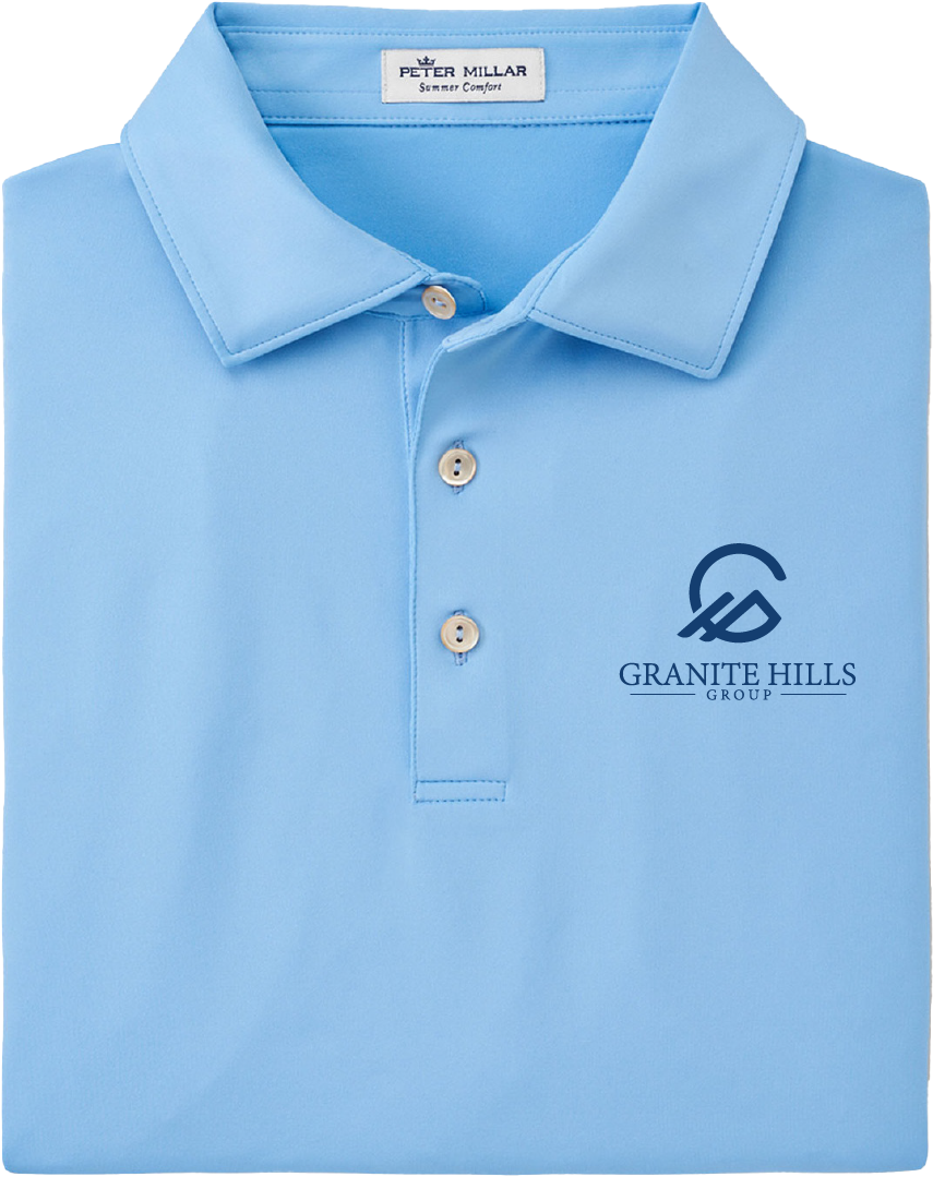 Peter Millar® Men's Solid Performance Polo ∙ Self Collar
